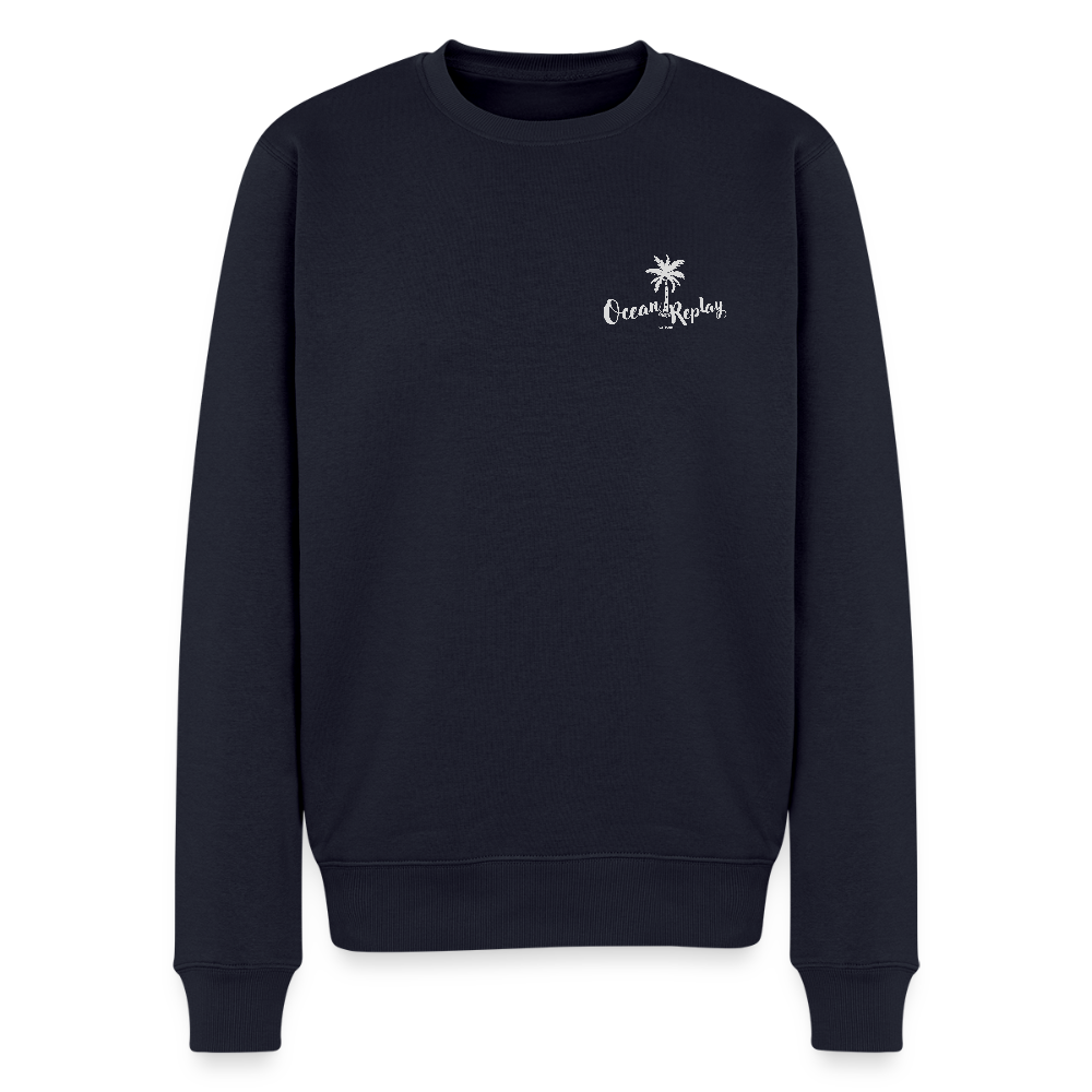 Männer Premium Pullover -ocean replay- - Navy