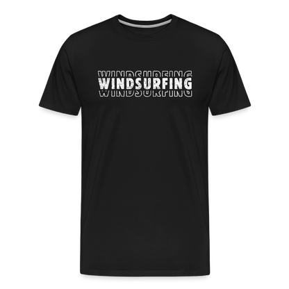 Männer Premium Bio T-Shirt -windsurfing- - Schwarz