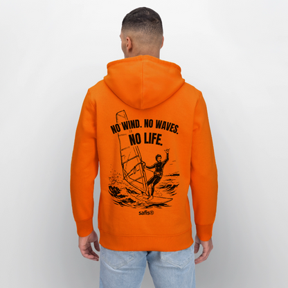 -no life- Unisex Bio-Hoodie DRUMMER - Tieforange