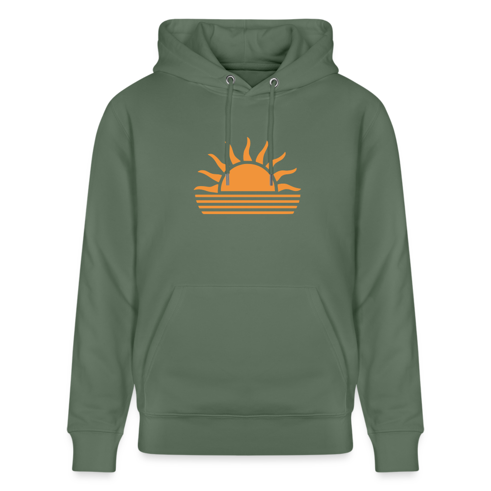 Unisex Bio-Hoodie CRUISER -sunset- - Tanngrün