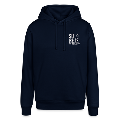 Unisex Bio-Hoodie -surf to be happy- - Navy