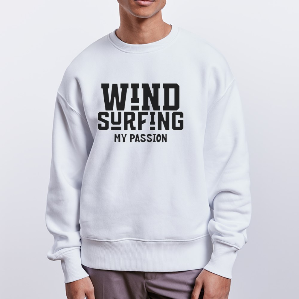 Unisex Oversize Bio Pullover -my passion- - Weiß