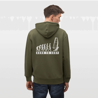 Bio Zip Hoodie evolution – Windsurf Geschenkidee für Fans.  
