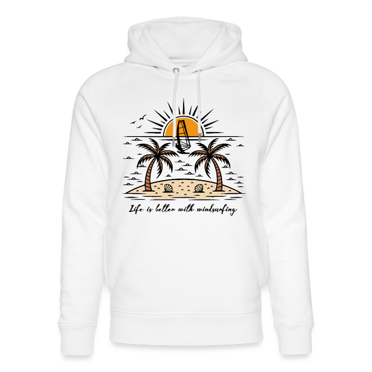 Unisex Bio-Hoodie -better life- - Weiß