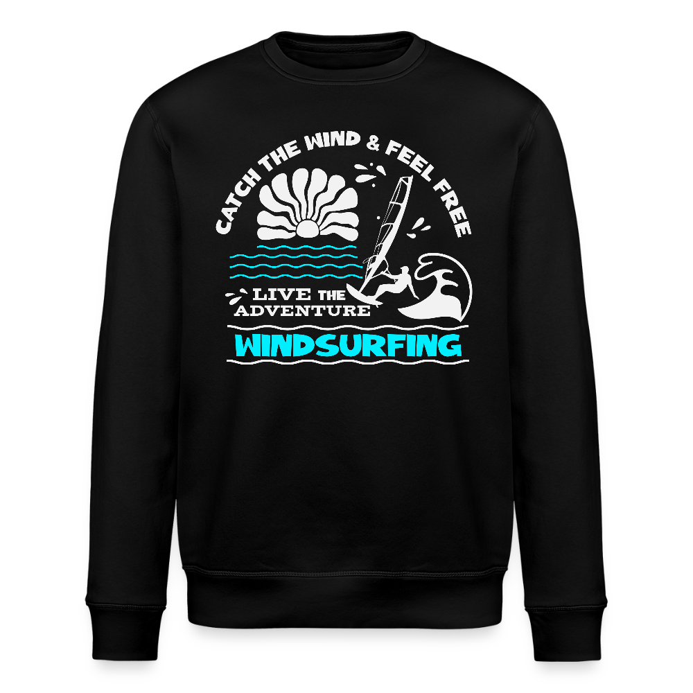 Unisex Bio-Sweatshirt ROLLER -adventure- - Schwarz