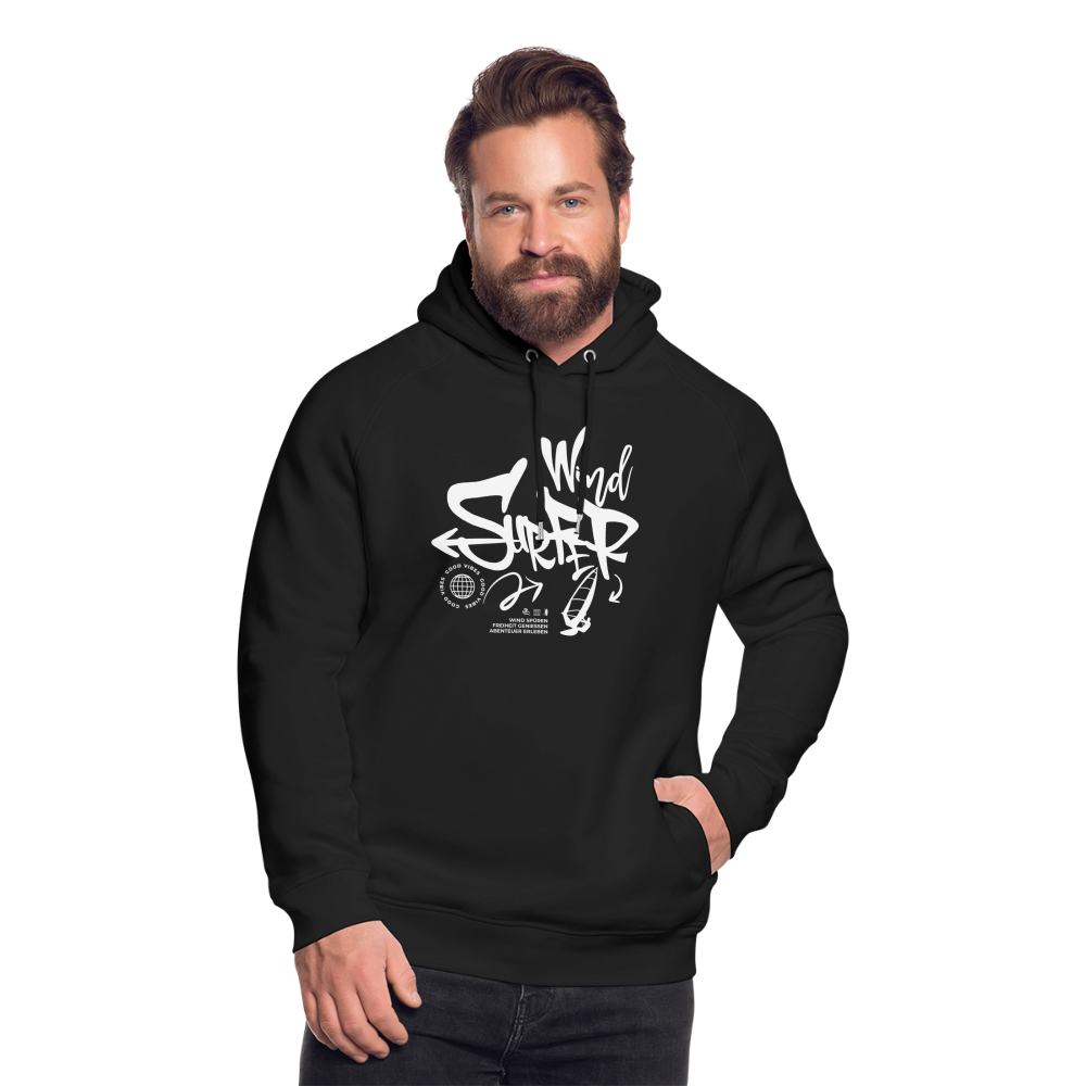 Unisex Bio-Hoodie -good vibes- - Schwarz