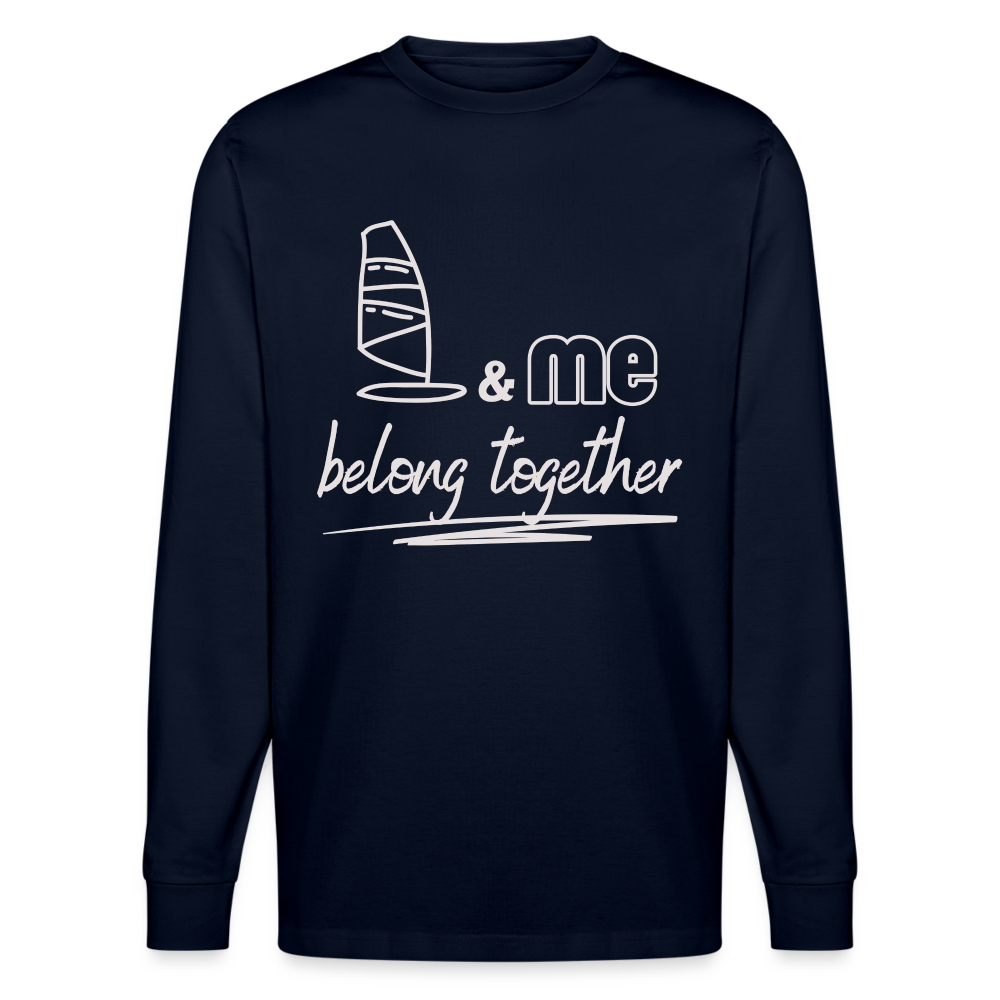 Unisex Bio-Langarmshirt -belong together- - Navy