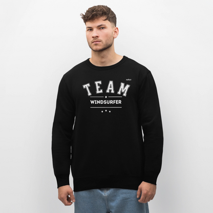 Unisex Bio-Sweatshirt ROLLER -Team Windsurfer- - Schwarz