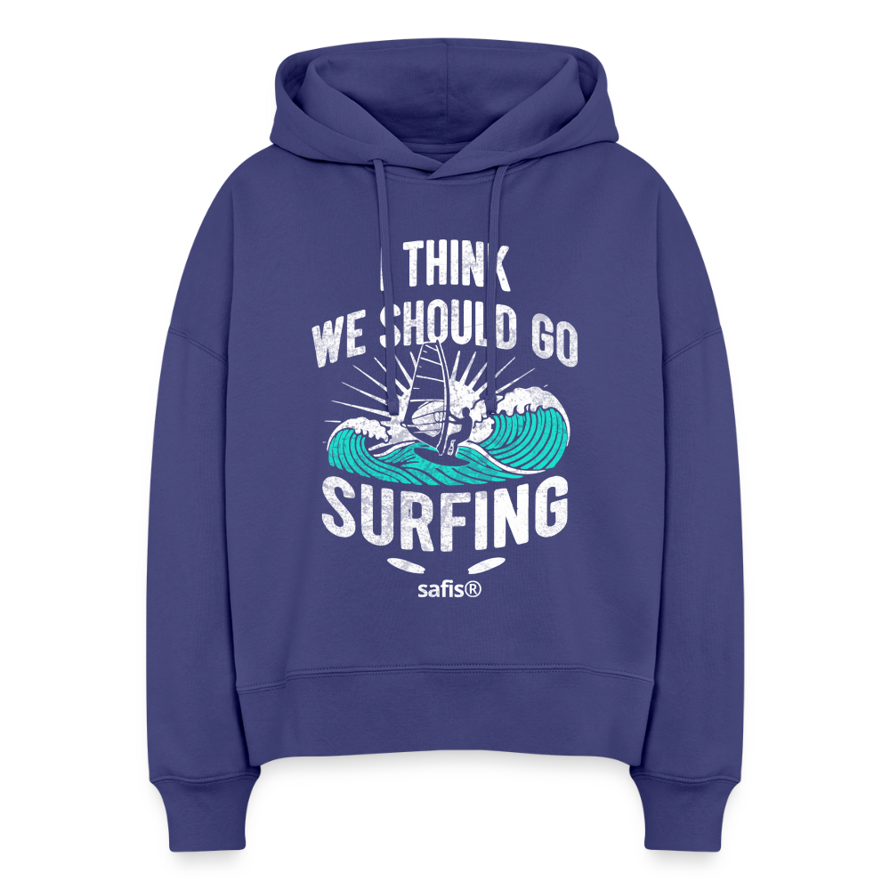 Windsurfing Boxy Frauen Bio Hoodie Nora -surfing- - Dämmerung safis®