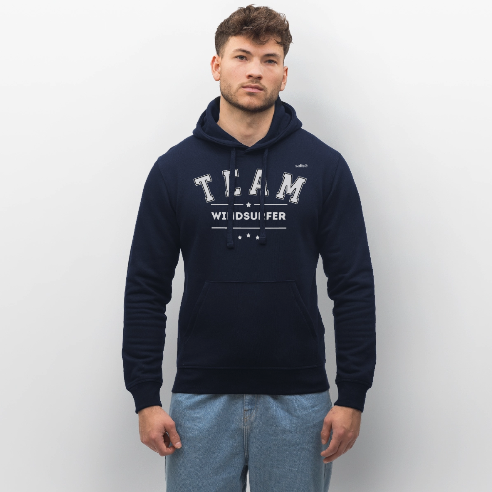 Unisex Bio-Hoodie DRUMMER -Team Windsurfer- - French Navy