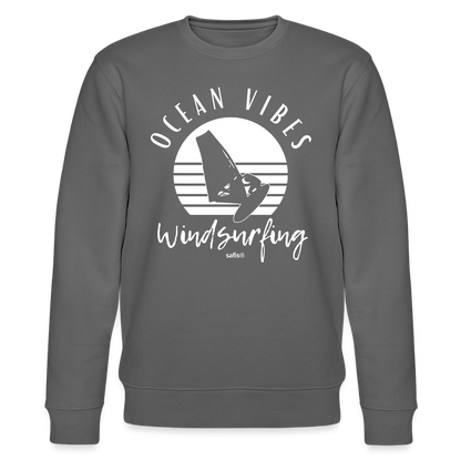 Unisex Bio-Sweatshirt CHANGER -ocean vibes sunset- - Anthrazit