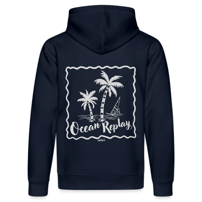 Unisex Bio-Hoodie Drummer -Ocean replay- - French Navy
