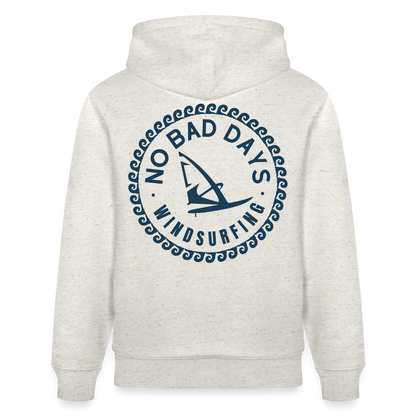 safis Windsurf Shirt | Unisex Bio-Hoodie CRUISER -no bad days- - Beige meliert