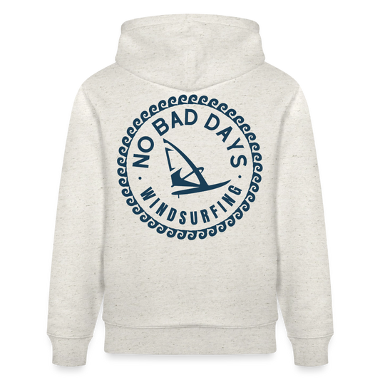 safis Windsurf Shirt | Unisex Bio-Hoodie CRUISER -no bad days- - Beige meliert