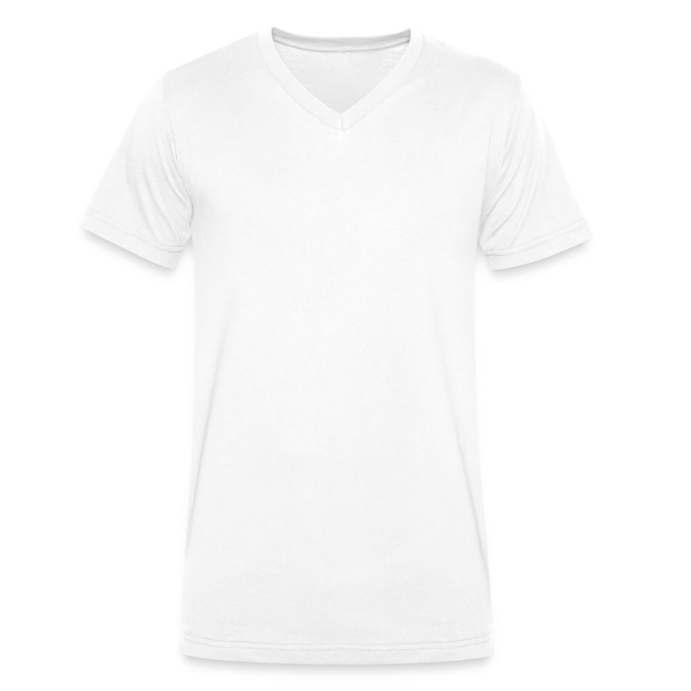 Männer Bio-T-Shirt mit V-Ausschnitt -better life- - Weiß
