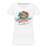 Frauen Premium Bio T-Shirt -summer beach- - Weiß