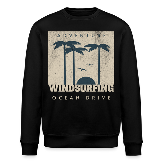 Unisex Bio-Sweatshirt ROLLER -ocean drive- - Schwarz