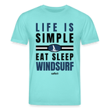 Windsurf Shirt -eat sleep windsurf- Unisex Bio-T-Shirt CREATOR - Poolblau