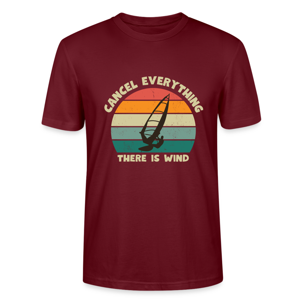 Unisex T-Shirt -cancel everything- - Burgunderrot