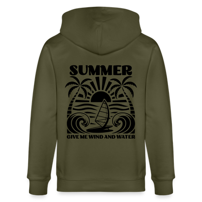 Safis Shop -  Bio-Kapuzenjacke -give me wind and water- - Khaki