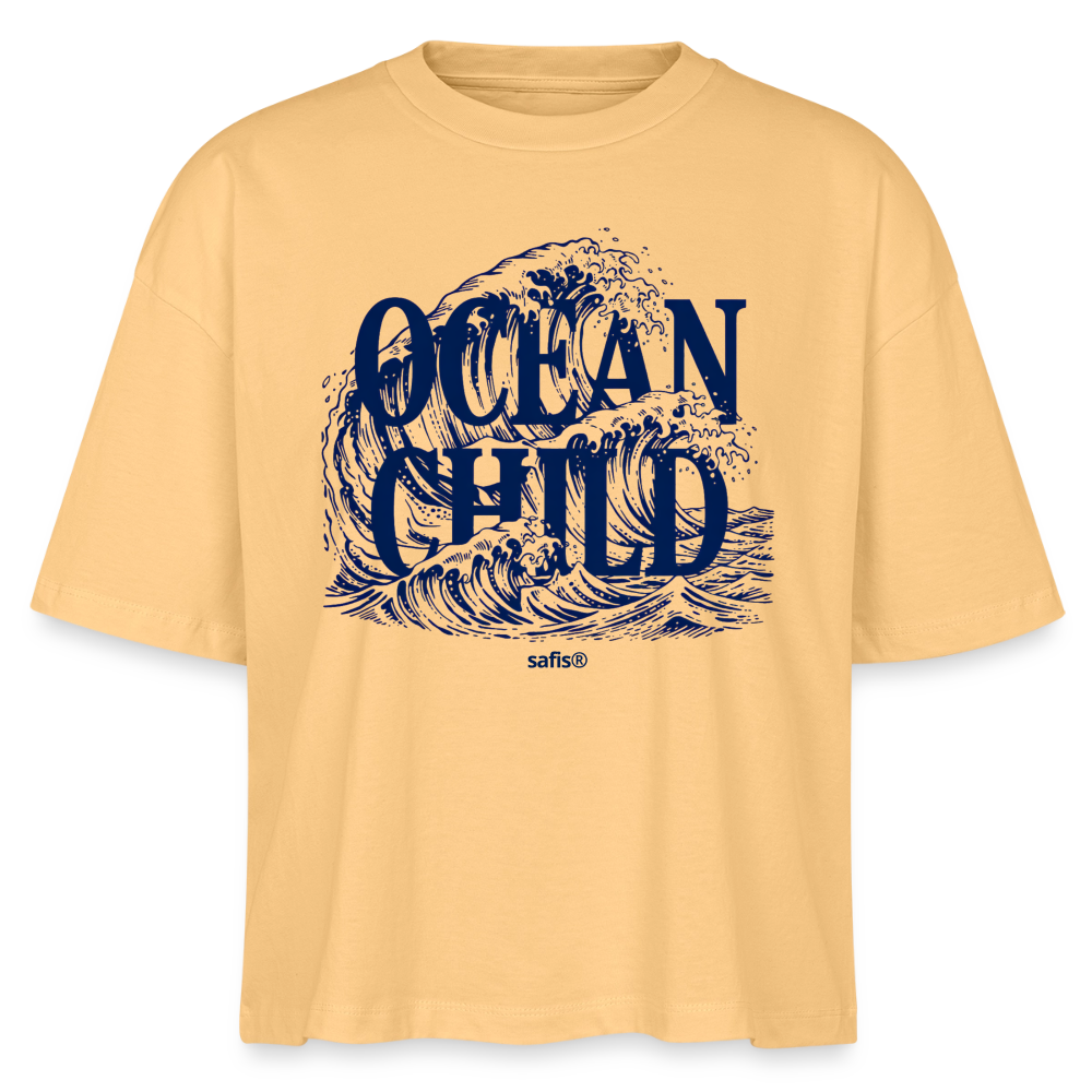 Frauen Boxy Bio-T-Shirt Nova - ocean child- - Mispel