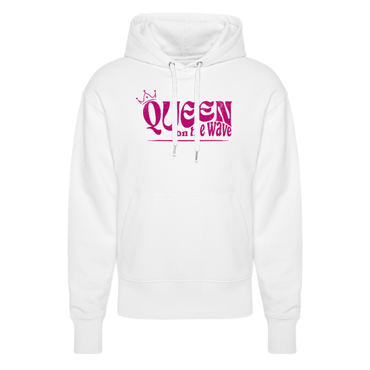 Unisex Relaxed Fit Hoodie -Queen on the wave- - Weiß