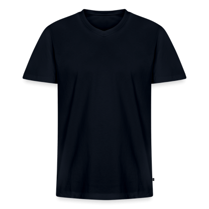 Sportliches Windsurf Bio T-Shirt Herren – Schwarz mit V-Ausschnitt