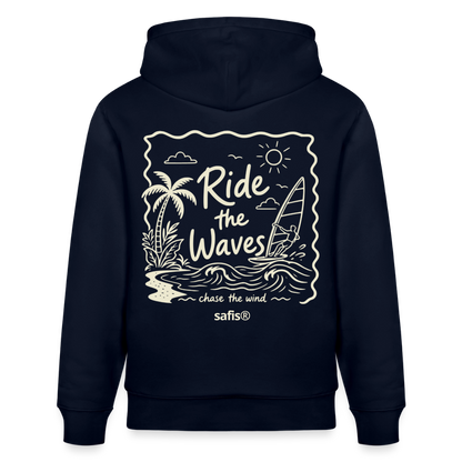 safis Windsurfer Hoodie Männer  -ride the waves- - Navy