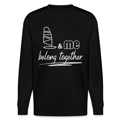 Unisex Bio-Langarmshirt -belong together- - Schwarz