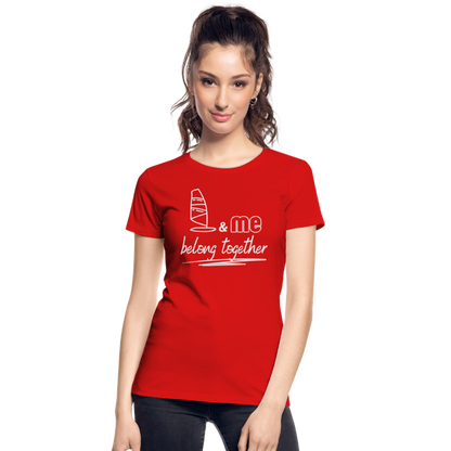 Frauen Premium Bio T-Shirt -belong together- - Rot