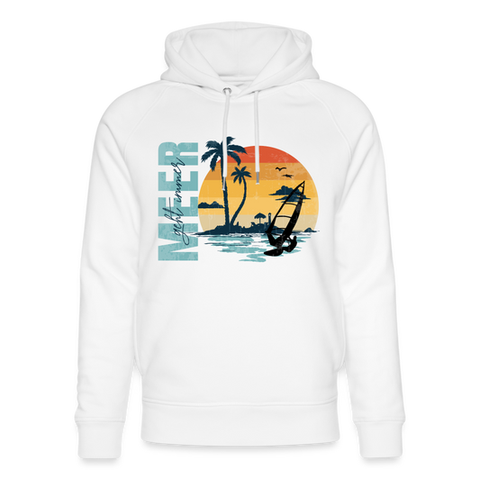 Unisex Bio-Hoodie -meer geht immer- - Weiß