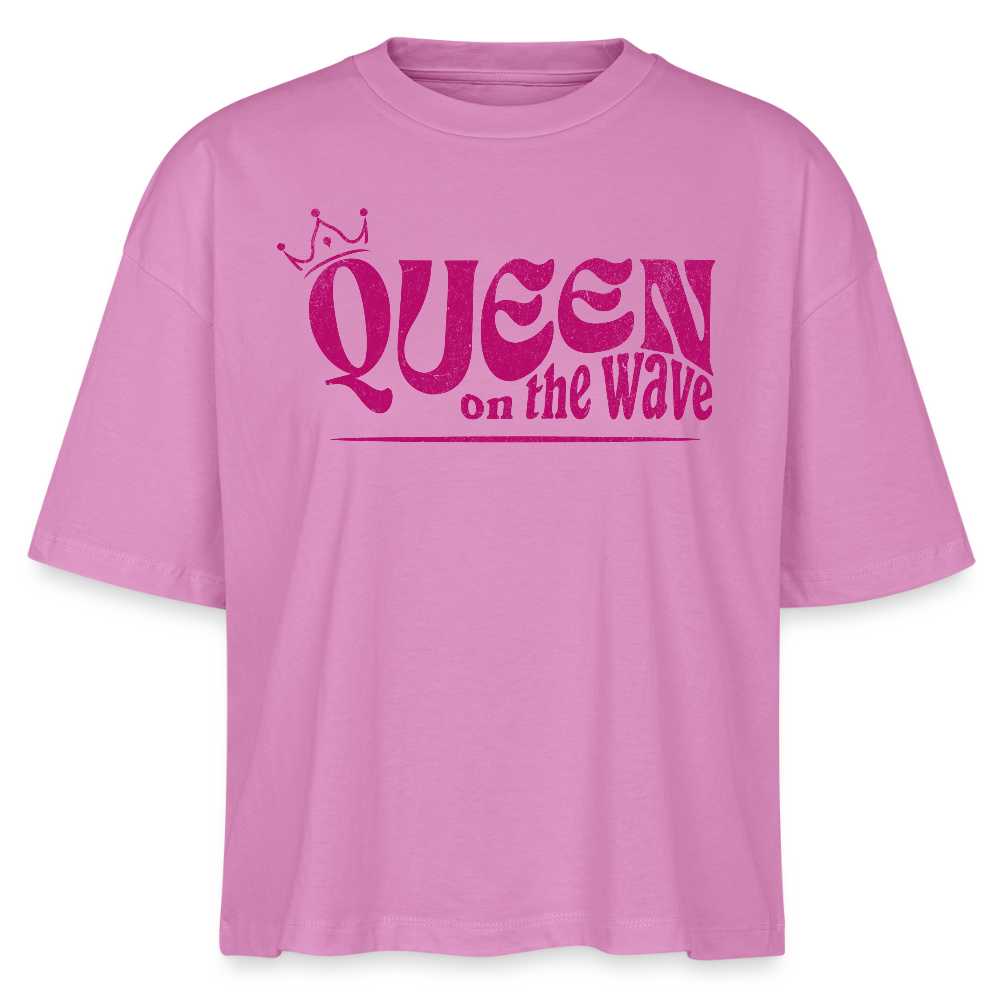 Frauen Boxy Bio-T-Shirt Nova -Queen on the wave- - Pink