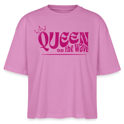 Frauen Boxy Bio-T-Shirt Nova -Queen on the wave- - Pink