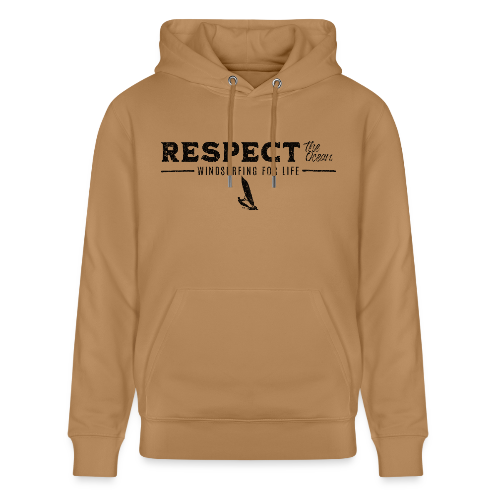 Unisex Bio-Hoodie CRUISER -respect- - Karamell 