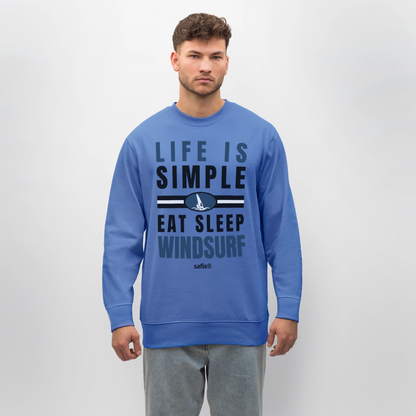 -eat sleep windsurf- Unisex Bio-Sweatshirt CHANGER - Blau