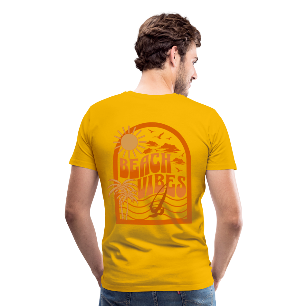 Männer Premium T-Shirt -beach- - Sonnengelb