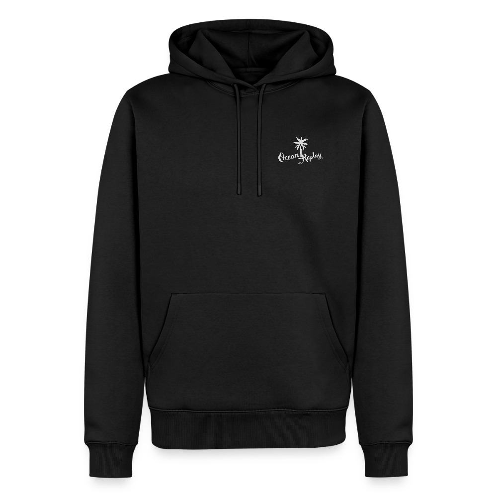 Männer Premium Hoodie -ocean replay- - Schwarz