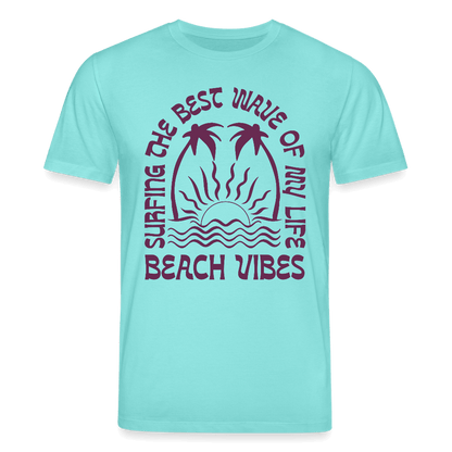 Bio-T-Shirt CREATOR mit beach vibes Print für Windsurf Fans.  