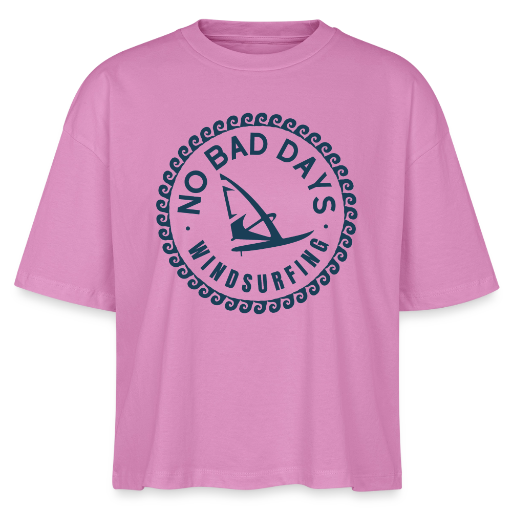 safis Frauen Windsurf Bio-T-Shirt -no bad days- - Pink