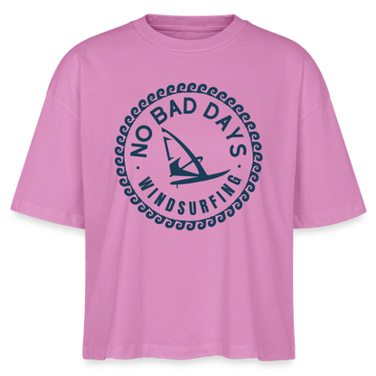 safis Frauen Windsurf Bio-T-Shirt -no bad days- - Pink