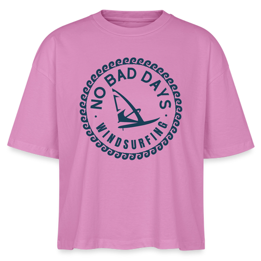 safis Frauen Windsurf Bio-T-Shirt -no bad days- - Pink