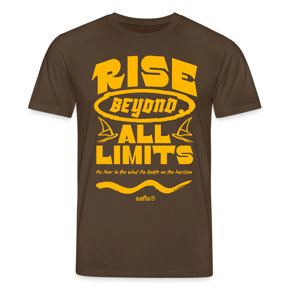 -rise all limits- Unisex Bio-T-Shirt CREATOR - Dunkelbraun