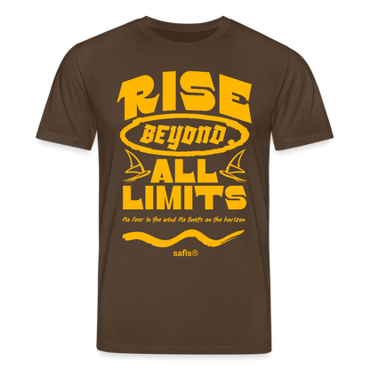 -rise all limits- Unisex Bio-T-Shirt CREATOR - Dunkelbraun