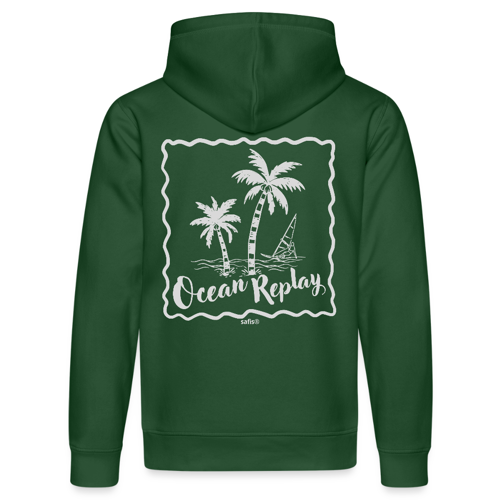 Unisex Bio-Hoodie DRUMMER -ocean replay- - Flaschengrün