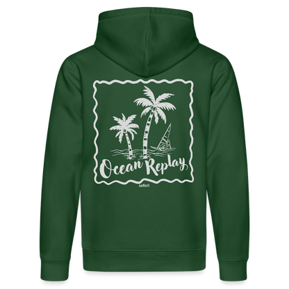 Unisex Bio-Hoodie DRUMMER -ocean replay- - Flaschengrün