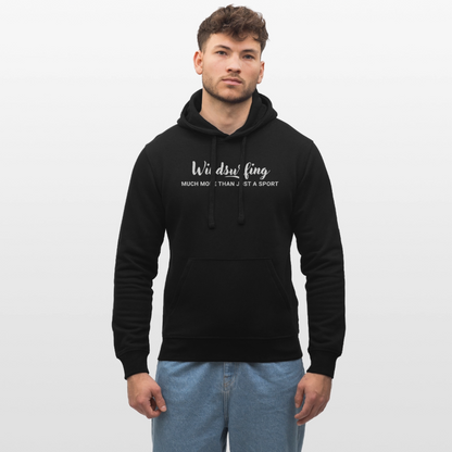 Geschenke Für Windsurfer - Unisex Bio-Hoodie DRUMMER -much more- - Schwarz