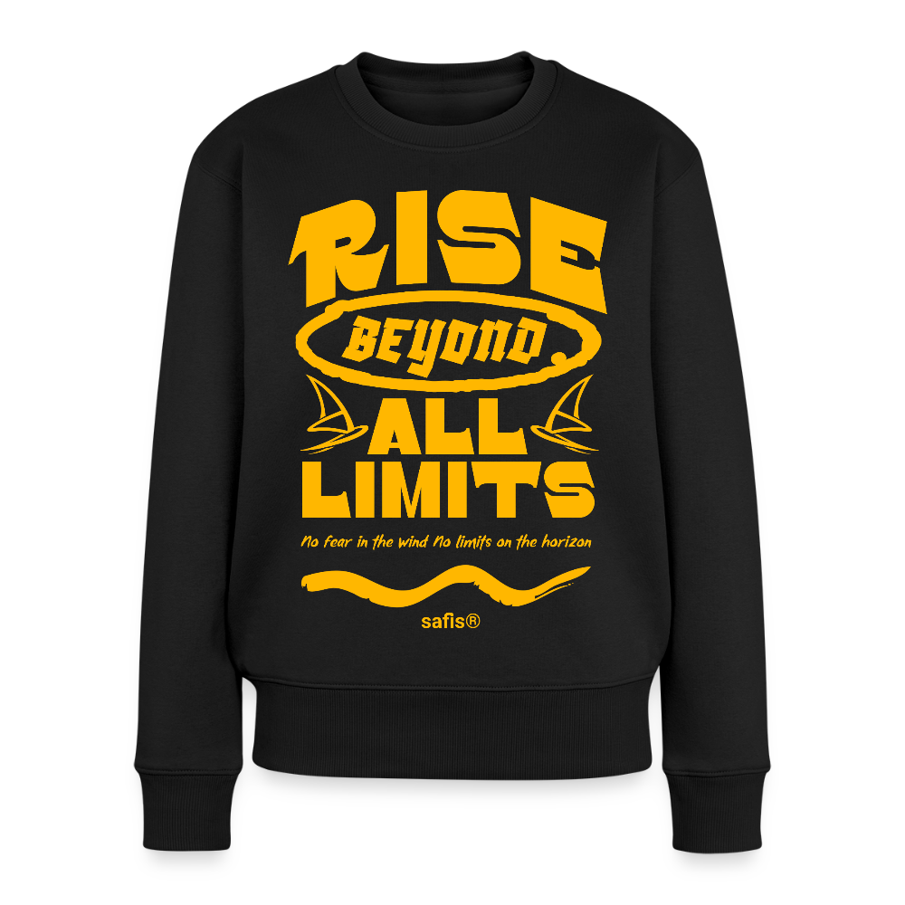 -rise all limits- Frauen Premium Pullover - Schwarz