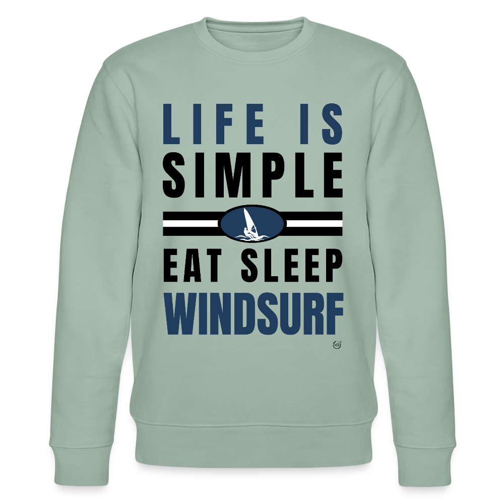 Unisex Bio-Sweatshirt CHANGER - Helles Graugrün
