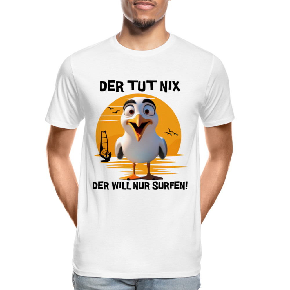 Männer Premium Bio T-Shirt -der tut nix- - Weiß