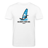 Windsurf Shirt safis.shop Unisex Bio-T-Shirt -calibrate your soul- - Weiß